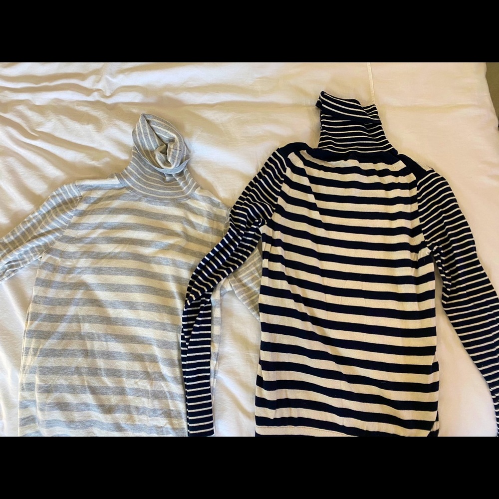 Banana Republic cotton/ cashmere Turtle Necks